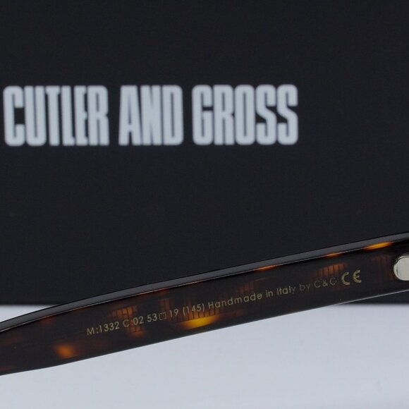 Final Price! Cutler and Gross CG1332S 002 Dark Turtle/Brown Sunglasses - Picture 6 of 9